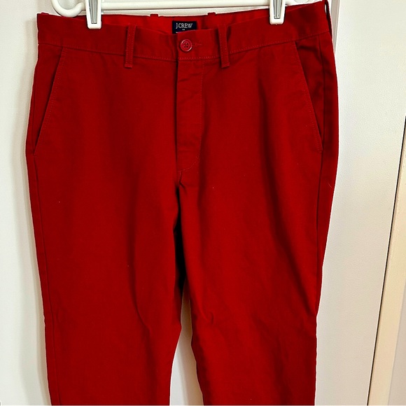 J. Crew deep red men’s chino pants, size 31/30 - Picture 2 of 4